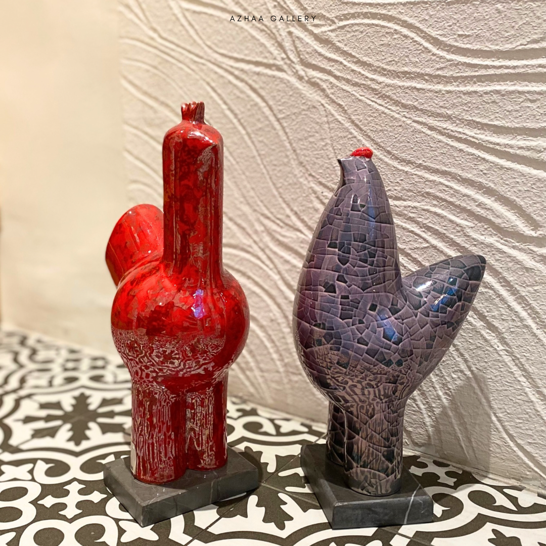 Chicken Ceramic Stand