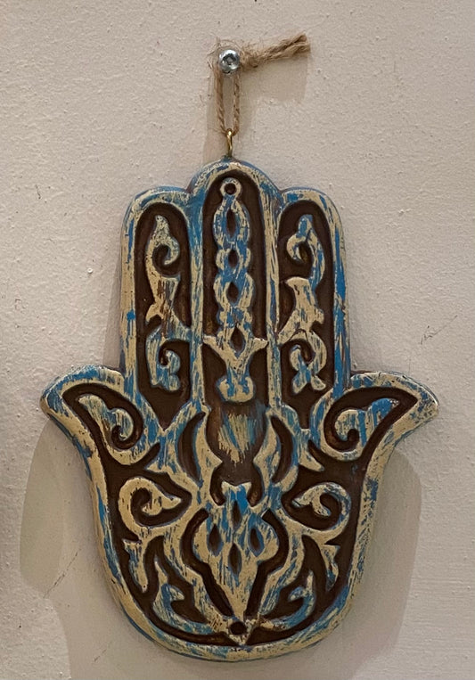 hand wall hanging - clay